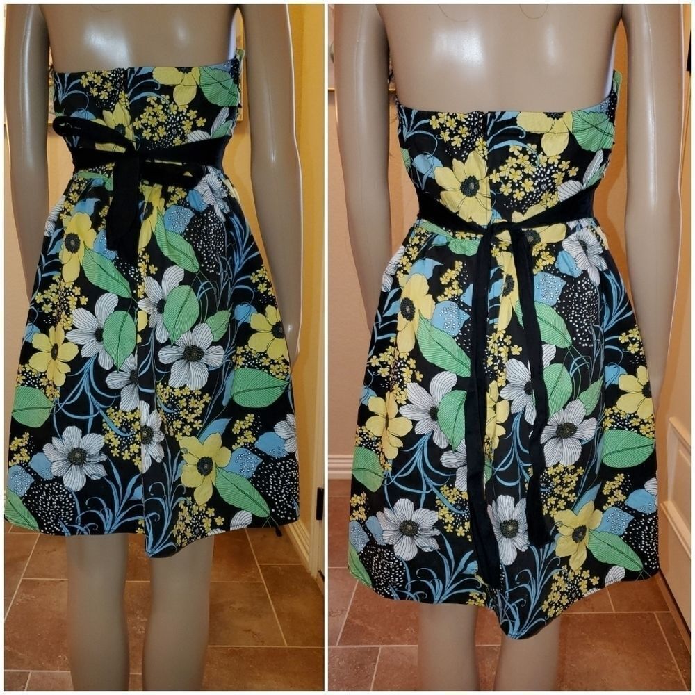 Ruby Rox strapless‎ floral dress - Picture 6 of 8